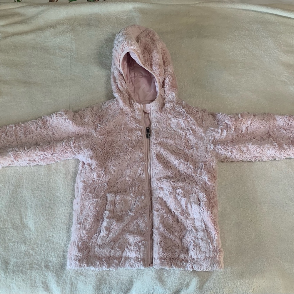 Darling pink reversible North Face jacket